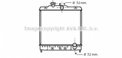 AVA QUALITY COOLING hd2075 -  Радиатор, охлаждение двигателя